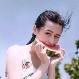 网红头像吃瓜图片女